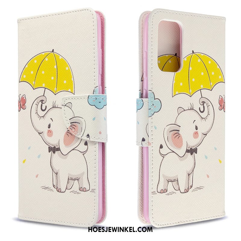 Samsung Galaxy S20 Hoesje Geschilderd Hoes Wit, Samsung Galaxy S20 Hoesje Ster Folio