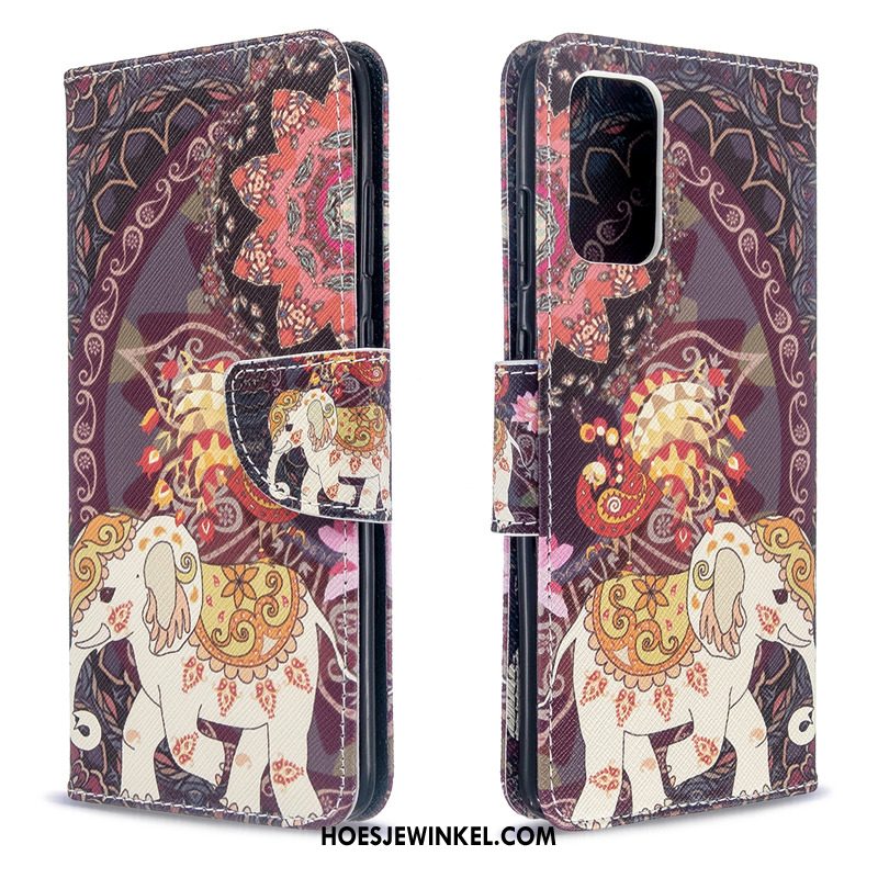 Samsung Galaxy S20 Hoesje Geschilderd Hoes Wit, Samsung Galaxy S20 Hoesje Ster Folio