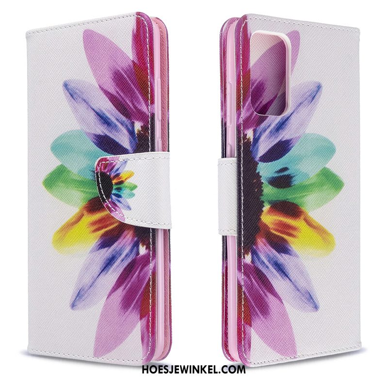 Samsung Galaxy S20 Hoesje Geschilderd Hoes Wit, Samsung Galaxy S20 Hoesje Ster Folio