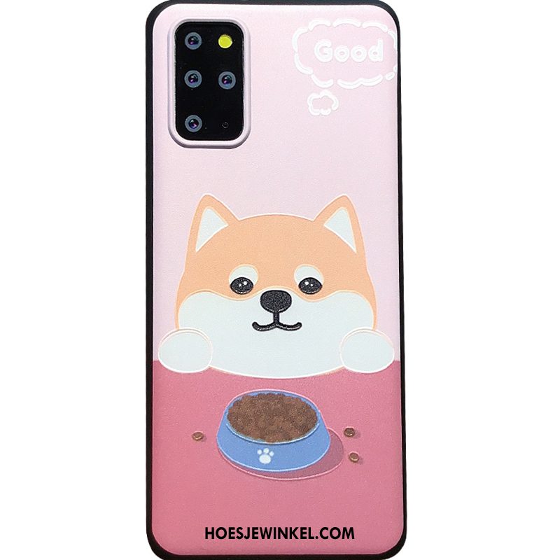 Samsung Galaxy S20+ Hoesje Hond Zacht Bescherming, Samsung Galaxy S20+ Hoesje Siliconen Spotprent