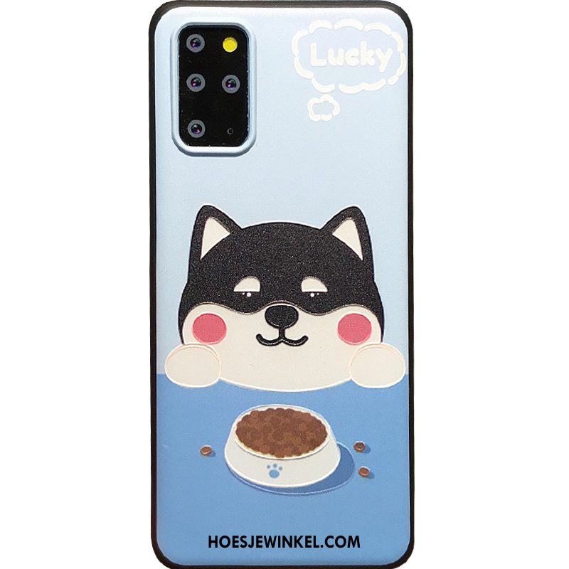 Samsung Galaxy S20+ Hoesje Hond Zacht Bescherming, Samsung Galaxy S20+ Hoesje Siliconen Spotprent