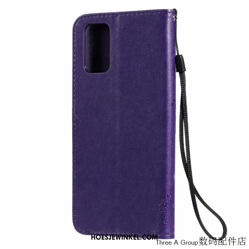 Samsung Galaxy S20 Hoesje Mooie Bescherming Purper, Samsung Galaxy S20 Hoesje Ster Clamshell