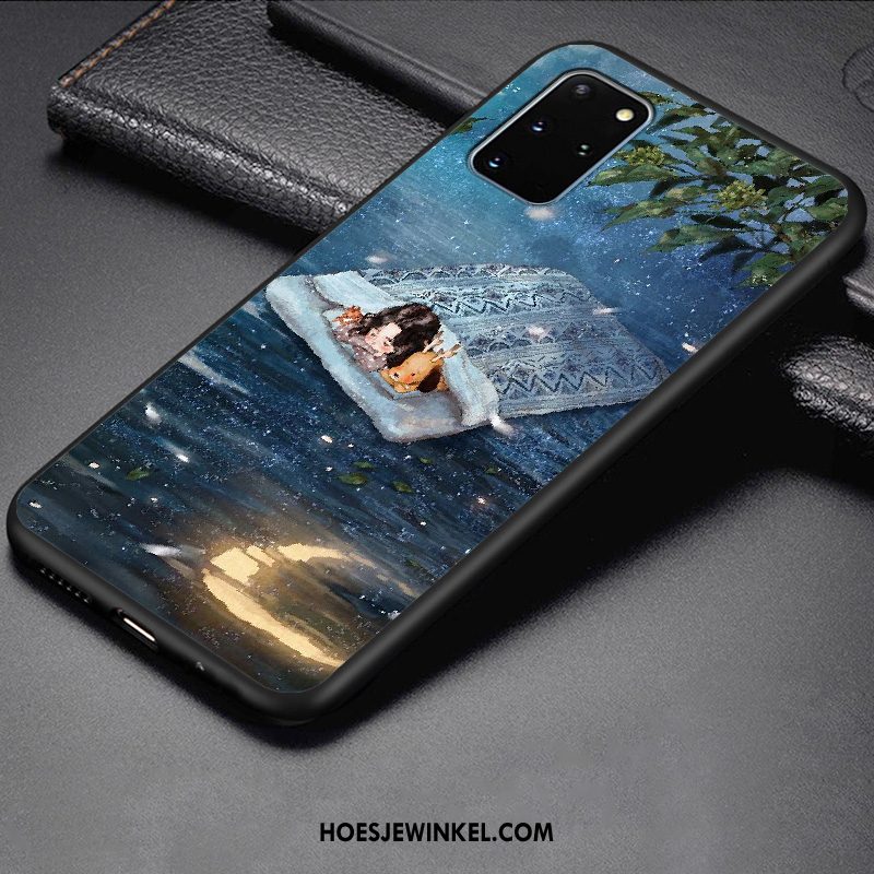 Samsung Galaxy S20+ Hoesje Persoonlijk Bescherming Groen, Samsung Galaxy S20+ Hoesje Zacht Ster