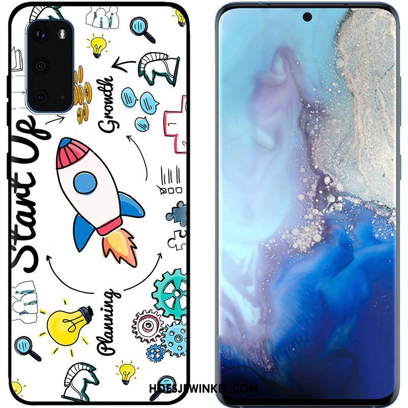 Samsung Galaxy S20 Hoesje Ster Spotprent Mobiele Telefoon, Samsung Galaxy S20 Hoesje Zacht Zwart