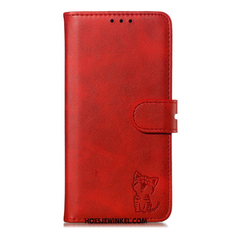 Samsung Galaxy S20 Ultra Hoesje Bescherming Folio Rood, Samsung Galaxy S20 Ultra Hoesje Leren Etui Anti-fall