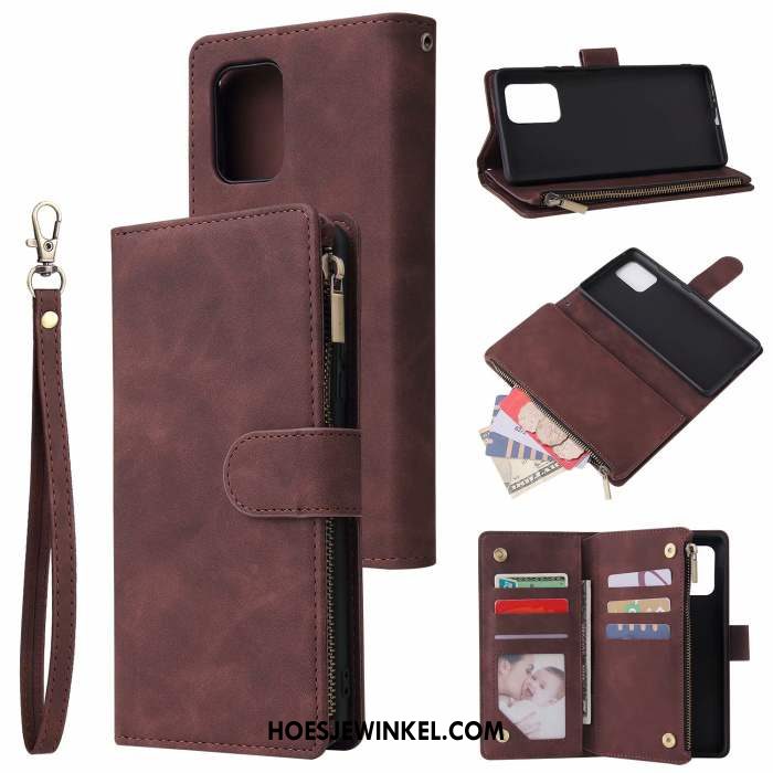 Samsung Galaxy S41 Hoesje Zacht Anti-fall Leren Etui, Samsung Galaxy S41 Hoesje Mobiele Telefoon All Inclusive Braun