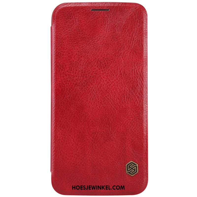 Samsung Galaxy S6 Edge Hoesje Bescherming Ster Tas, Samsung Galaxy S6 Edge Hoesje Leren Etui Mobiele Telefoon