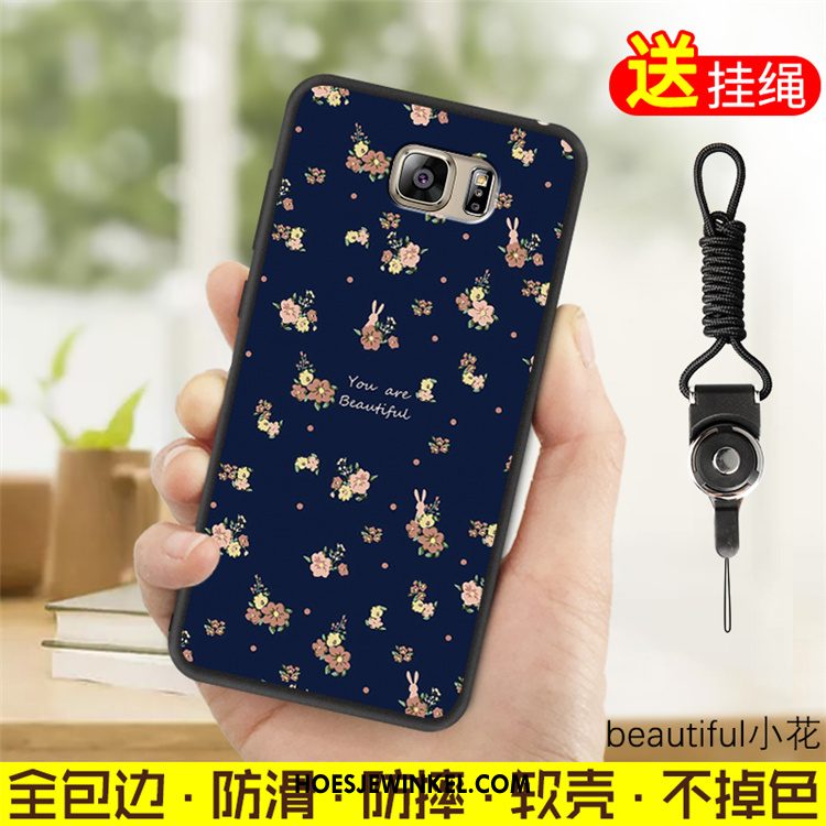 Samsung Galaxy S6 Edge Hoesje Hanger Hoes Ster, Samsung Galaxy S6 Edge Hoesje Zwart Mobiele Telefoon