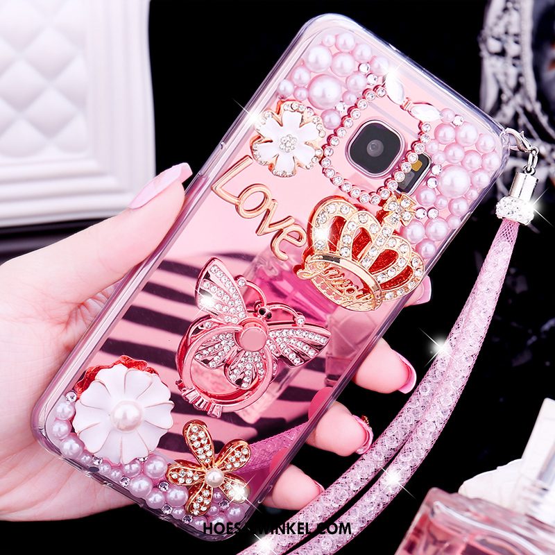 Samsung Galaxy S6 Edge Hoesje Hanger Mobiele Telefoon Siliconen, Samsung Galaxy S6 Edge Hoesje Met Strass Hoes