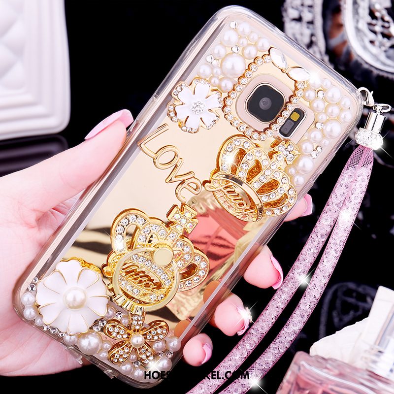 Samsung Galaxy S6 Edge Hoesje Hanger Mobiele Telefoon Siliconen, Samsung Galaxy S6 Edge Hoesje Met Strass Hoes