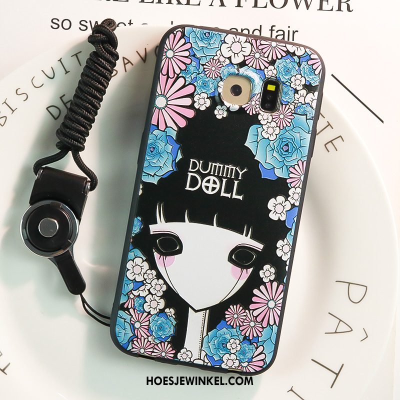 Samsung Galaxy S6 Edge Hoesje Hanger Reliëf Kleur, Samsung Galaxy S6 Edge Hoesje Mobiele Telefoon Hoes