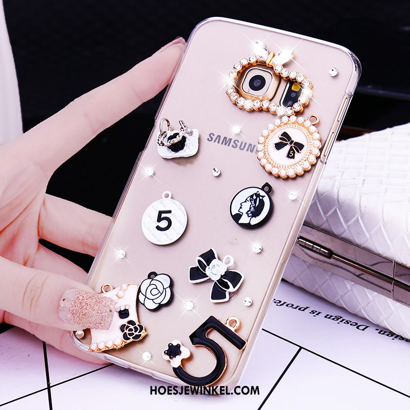 Samsung Galaxy S6 Edge Hoesje Hoes Met Strass Ster, Samsung Galaxy S6 Edge Hoesje Plastic Hard