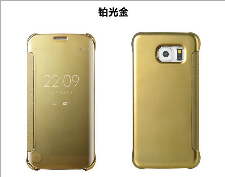 Samsung Galaxy S6 Edge Hoesje Mobiele Telefoon Leren Etui Folio, Samsung Galaxy S6 Edge Hoesje Accessoires Ster