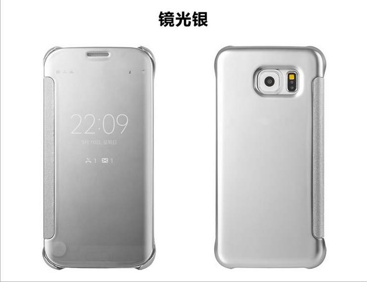 Samsung Galaxy S6 Edge Hoesje Mobiele Telefoon Leren Etui Folio, Samsung Galaxy S6 Edge Hoesje Accessoires Ster