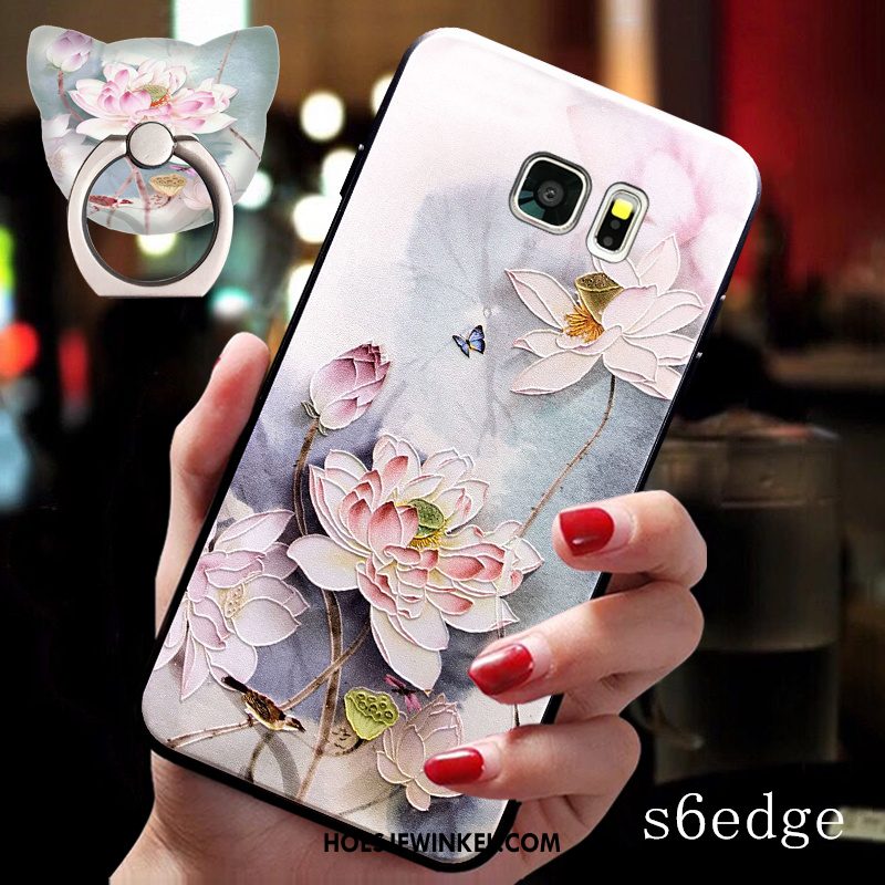 Samsung Galaxy S6 Edge Hoesje Siliconen Ster Mobiele Telefoon, Samsung Galaxy S6 Edge Hoesje Anti-fall Hoes