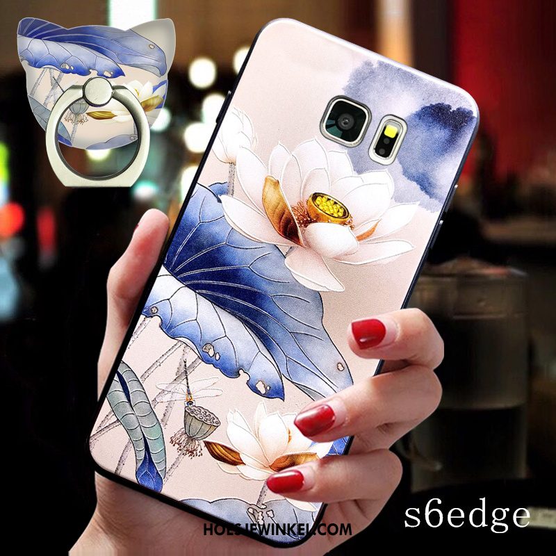 Samsung Galaxy S6 Edge Hoesje Siliconen Ster Mobiele Telefoon, Samsung Galaxy S6 Edge Hoesje Anti-fall Hoes