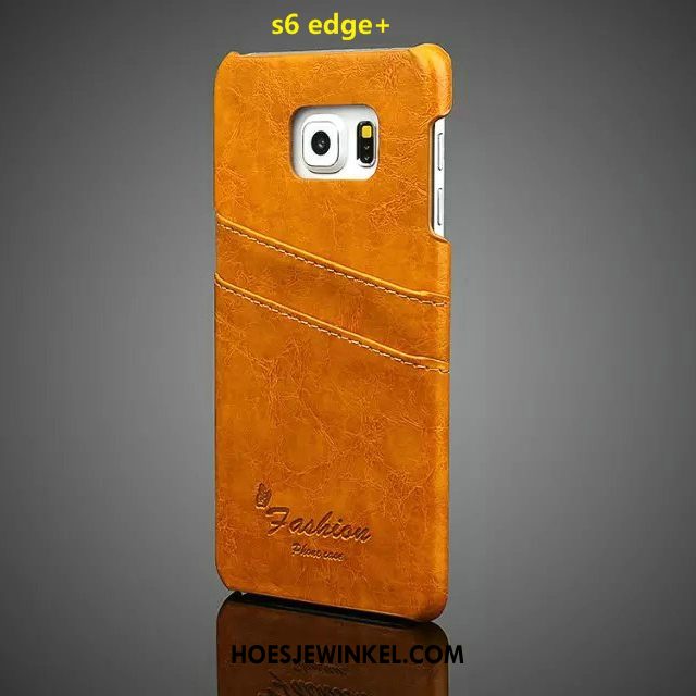 Samsung Galaxy S6 Edge Hoesje Ster Rood Mobiele Telefoon, Samsung Galaxy S6 Edge Hoesje Leren Etui Persoonlijk