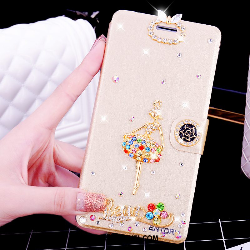 Samsung Galaxy S6 Edge Hoesje Strass Wit Folio, Samsung Galaxy S6 Edge Hoesje Leren Etui Ster