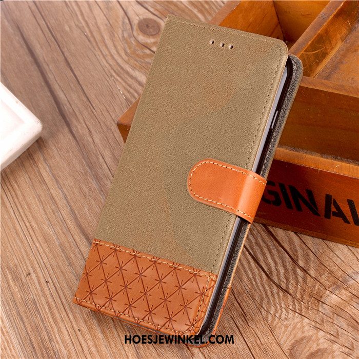 Samsung Galaxy S6 Hoesje Anti-fall Folio Leren Etui, Samsung Galaxy S6 Hoesje Trend Grijs