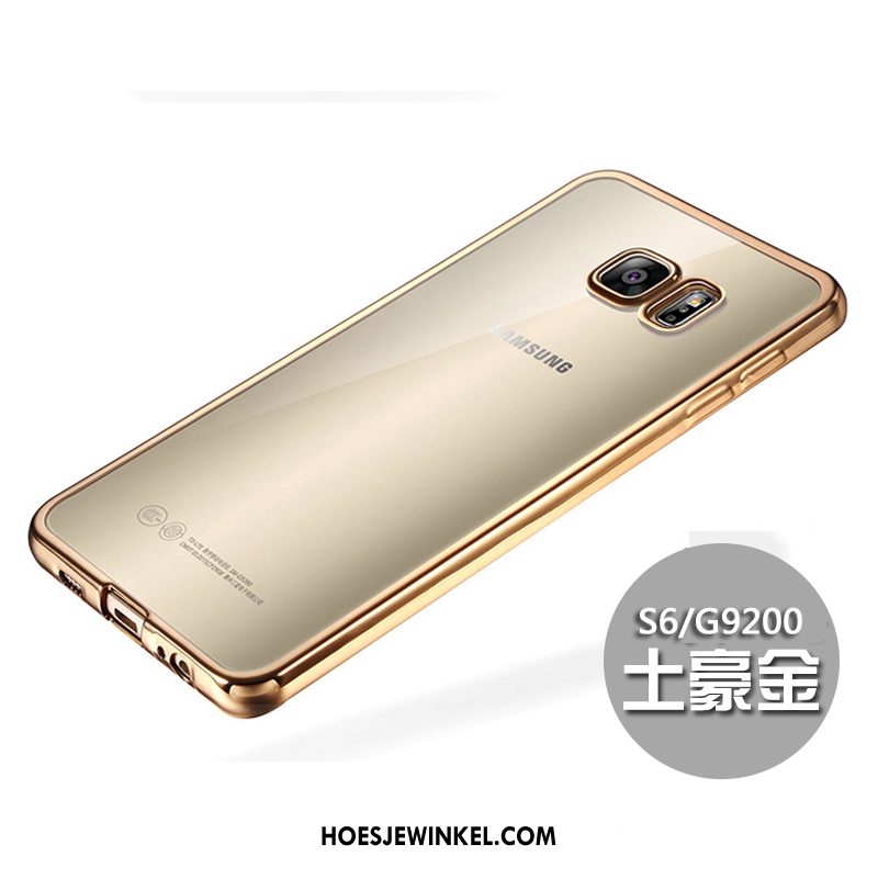 Samsung Galaxy S6 Hoesje Dun Bescherming Siliconen, Samsung Galaxy S6 Hoesje Zacht Rose Goud