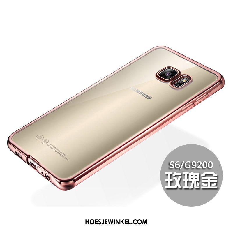 Samsung Galaxy S6 Hoesje Dun Bescherming Siliconen, Samsung Galaxy S6 Hoesje Zacht Rose Goud