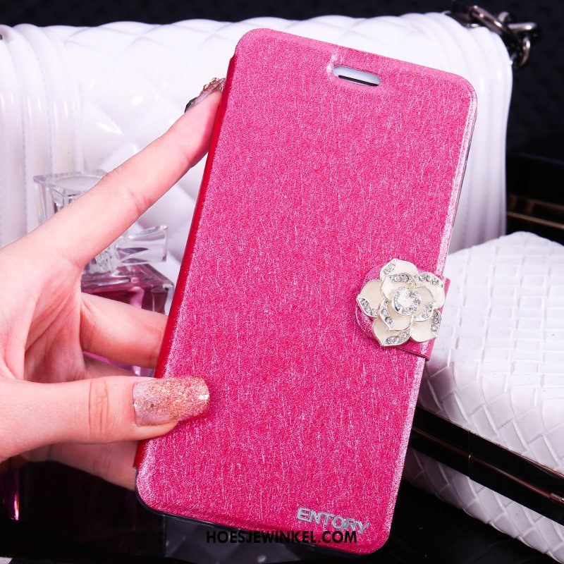 Samsung Galaxy S6 Hoesje Folio Mobiele Telefoon Strass, Samsung Galaxy S6 Hoesje Met Strass Goud