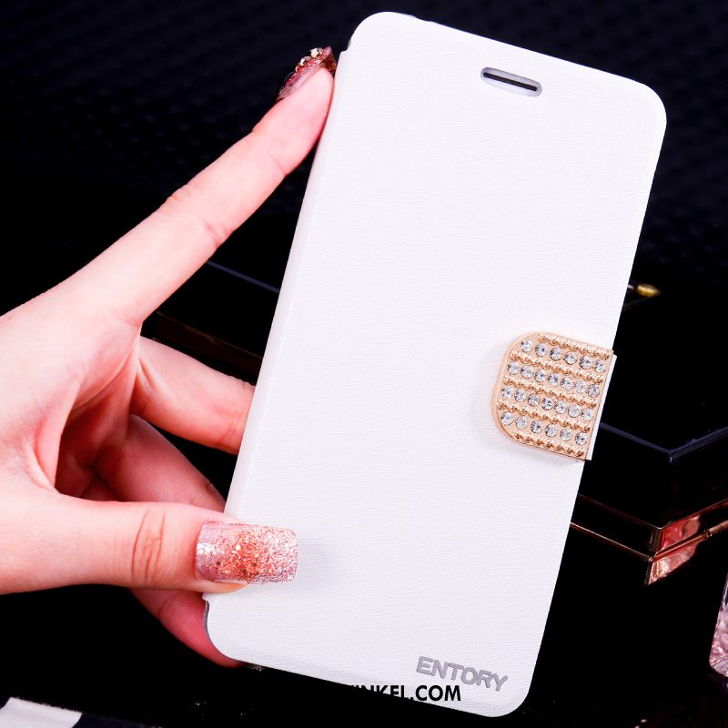 Samsung Galaxy S6 Hoesje Folio Mobiele Telefoon Strass, Samsung Galaxy S6 Hoesje Met Strass Goud