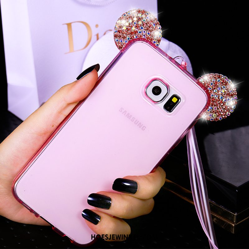 Samsung Galaxy S6 Hoesje Hanger Roze Mobiele Telefoon, Samsung Galaxy S6 Hoesje Siliconen Hoes