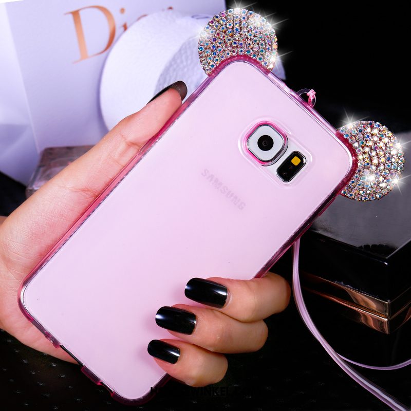 Samsung Galaxy S6 Hoesje Hanger Roze Mobiele Telefoon, Samsung Galaxy S6 Hoesje Siliconen Hoes