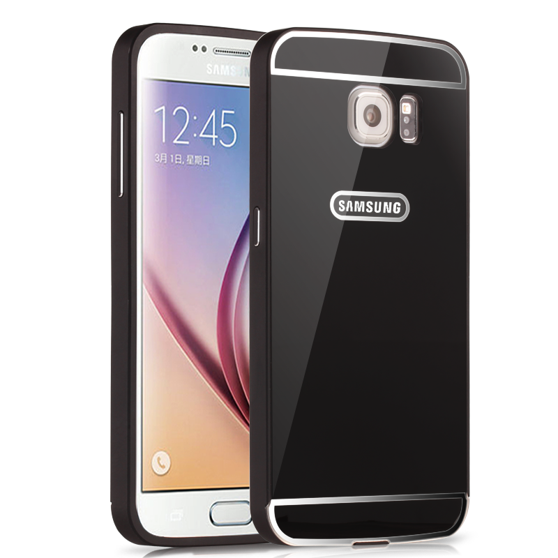 Samsung Galaxy S6 Hoesje Hoes Achterklep Omlijsting, Samsung Galaxy S6 Hoesje Skärmskydd Hoge