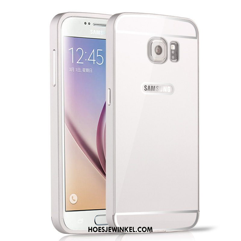 Samsung Galaxy S6 Hoesje Hoes Achterklep Omlijsting, Samsung Galaxy S6 Hoesje Skärmskydd Hoge