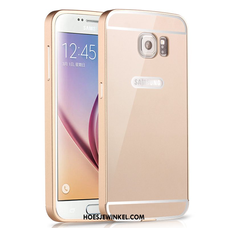Samsung Galaxy S6 Hoesje Hoes Achterklep Omlijsting, Samsung Galaxy S6 Hoesje Skärmskydd Hoge