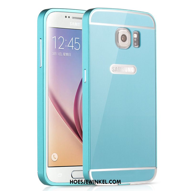 Samsung Galaxy S6 Hoesje Hoes Achterklep Omlijsting, Samsung Galaxy S6 Hoesje Skärmskydd Hoge