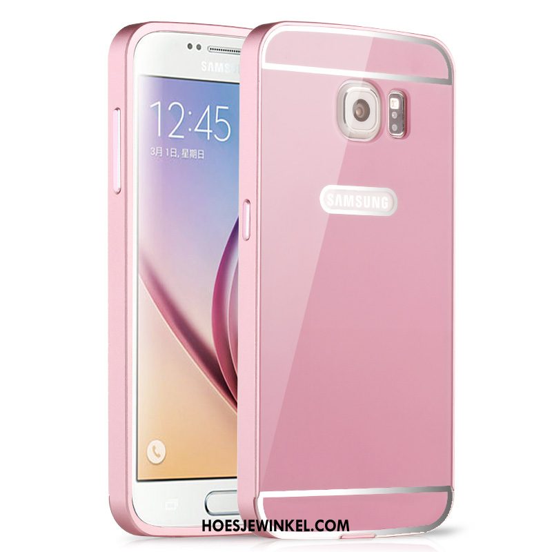 Samsung Galaxy S6 Hoesje Hoes Achterklep Omlijsting, Samsung Galaxy S6 Hoesje Skärmskydd Hoge