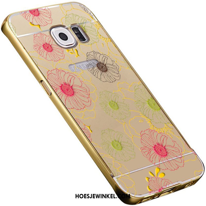 Samsung Galaxy S6 Hoesje Hoes Bescherming Spiegel, Samsung Galaxy S6 Hoesje Driedimensionaal Reliëf