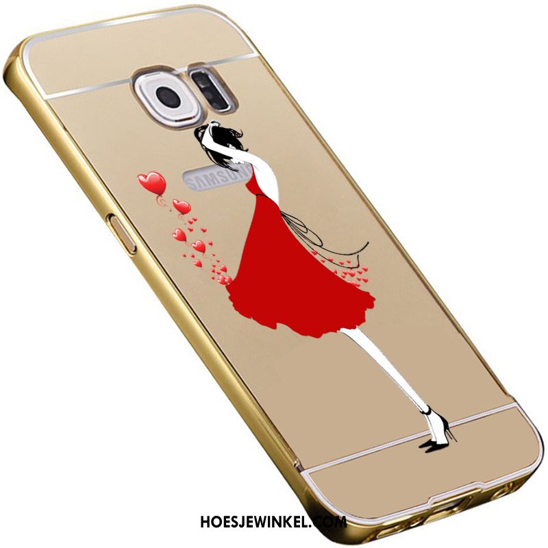 Samsung Galaxy S6 Hoesje Hoes Bescherming Spiegel, Samsung Galaxy S6 Hoesje Driedimensionaal Reliëf