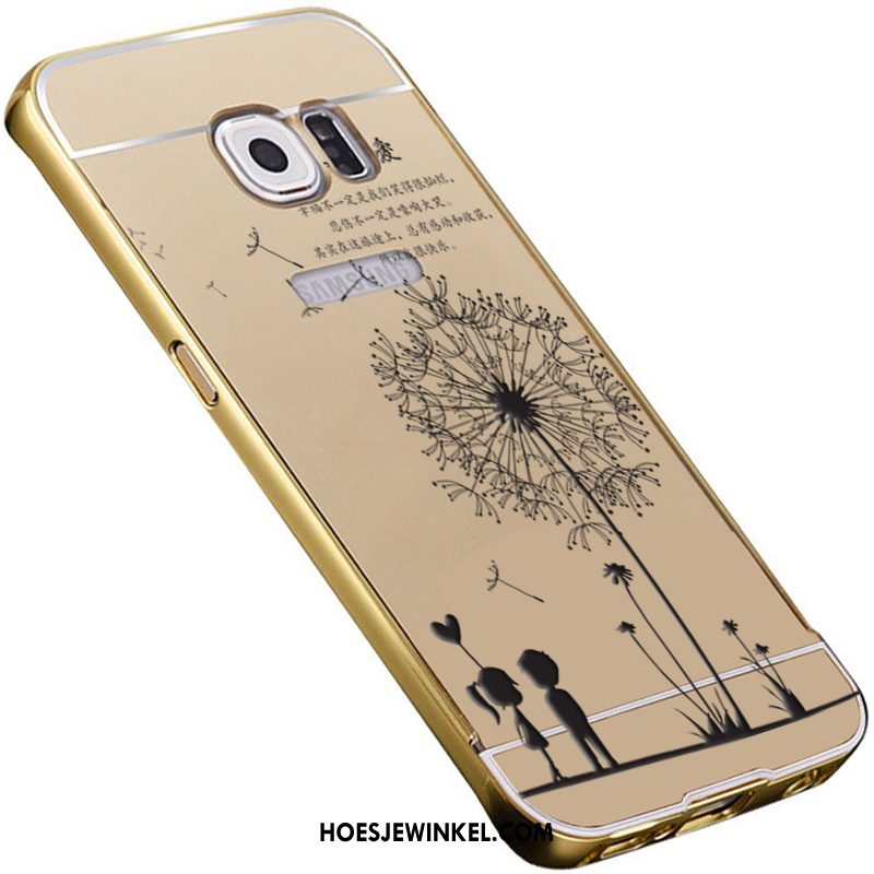 Samsung Galaxy S6 Hoesje Hoes Bescherming Spiegel, Samsung Galaxy S6 Hoesje Driedimensionaal Reliëf