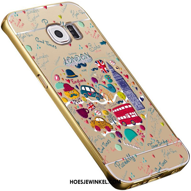 Samsung Galaxy S6 Hoesje Hoes Bescherming Spiegel, Samsung Galaxy S6 Hoesje Driedimensionaal Reliëf