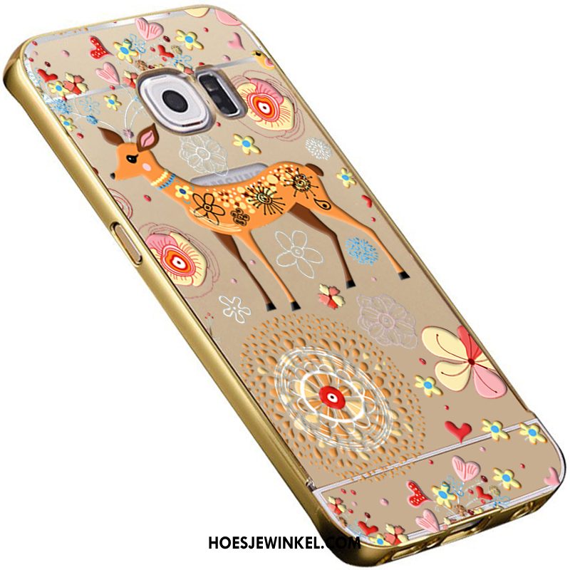 Samsung Galaxy S6 Hoesje Hoes Bescherming Spiegel, Samsung Galaxy S6 Hoesje Driedimensionaal Reliëf