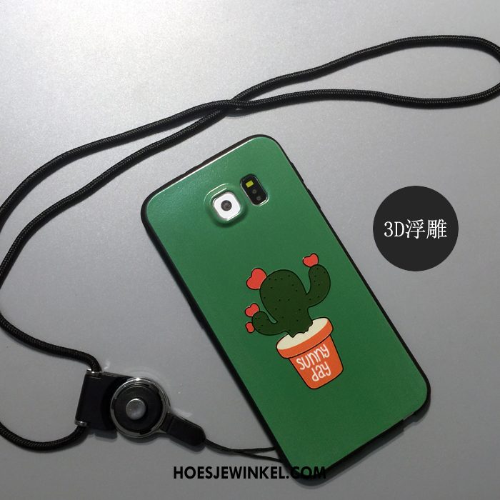 Samsung Galaxy S6 Hoesje Mobiele Telefoon Bescherming Hanger, Samsung Galaxy S6 Hoesje Spotprent Wit