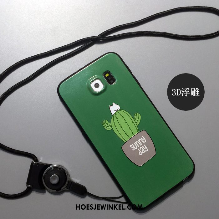 Samsung Galaxy S6 Hoesje Mobiele Telefoon Bescherming Hanger, Samsung Galaxy S6 Hoesje Spotprent Wit