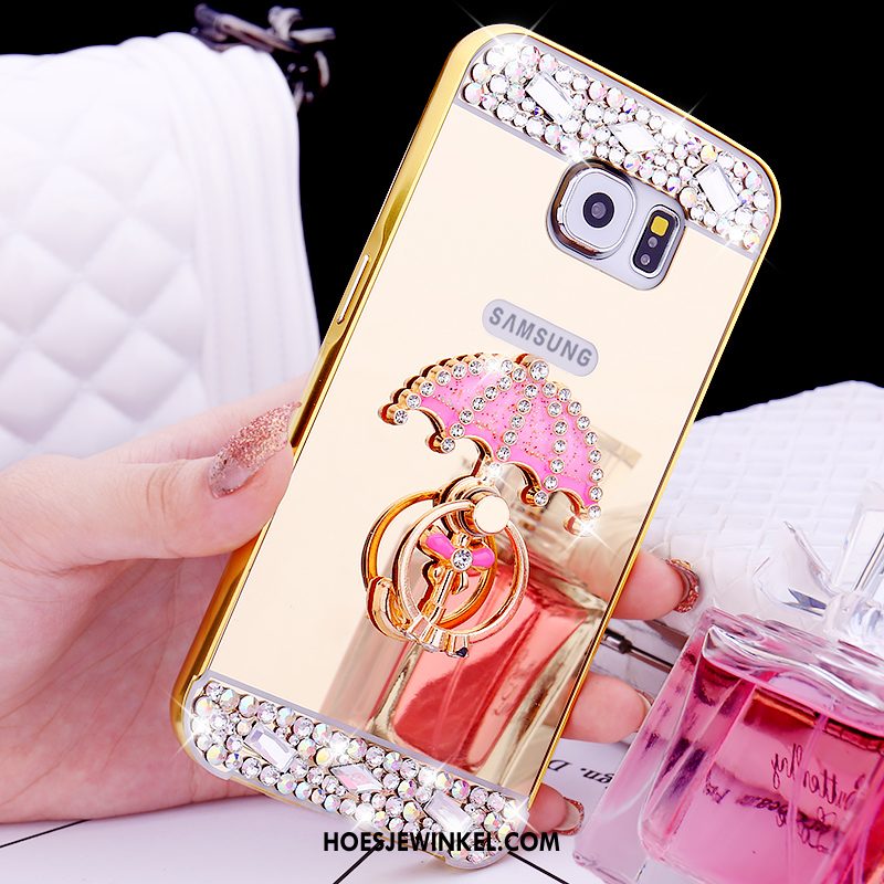 Samsung Galaxy S6 Hoesje Mobiele Telefoon Bescherming Hoes, Samsung Galaxy S6 Hoesje Ster Mini Champagner Farbe