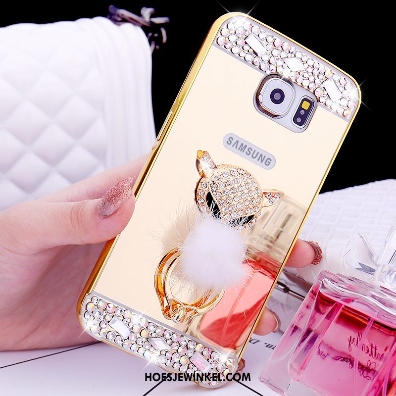 Samsung Galaxy S6 Hoesje Mobiele Telefoon Bescherming Hoes, Samsung Galaxy S6 Hoesje Ster Mini Champagner Farbe