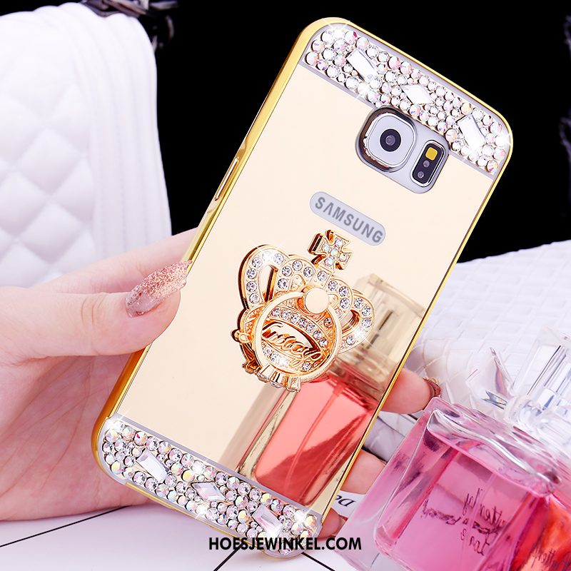 Samsung Galaxy S6 Hoesje Mobiele Telefoon Bescherming Hoes, Samsung Galaxy S6 Hoesje Ster Mini Champagner Farbe