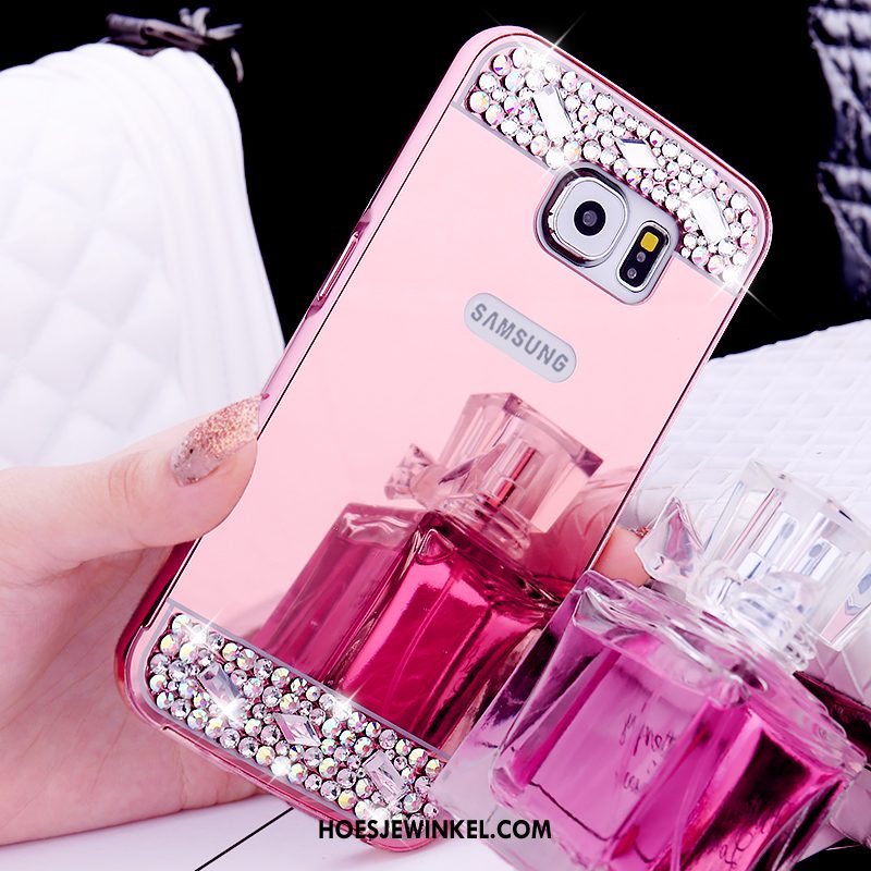 Samsung Galaxy S6 Hoesje Mobiele Telefoon Bescherming Hoes, Samsung Galaxy S6 Hoesje Ster Mini Champagner Farbe