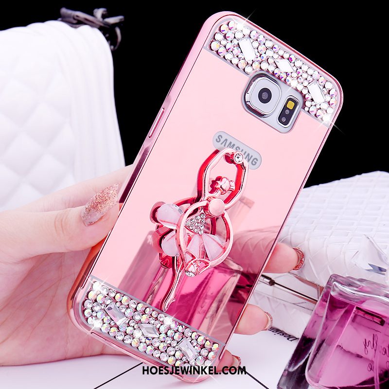 Samsung Galaxy S6 Hoesje Mobiele Telefoon Bescherming Hoes, Samsung Galaxy S6 Hoesje Ster Mini Champagner Farbe