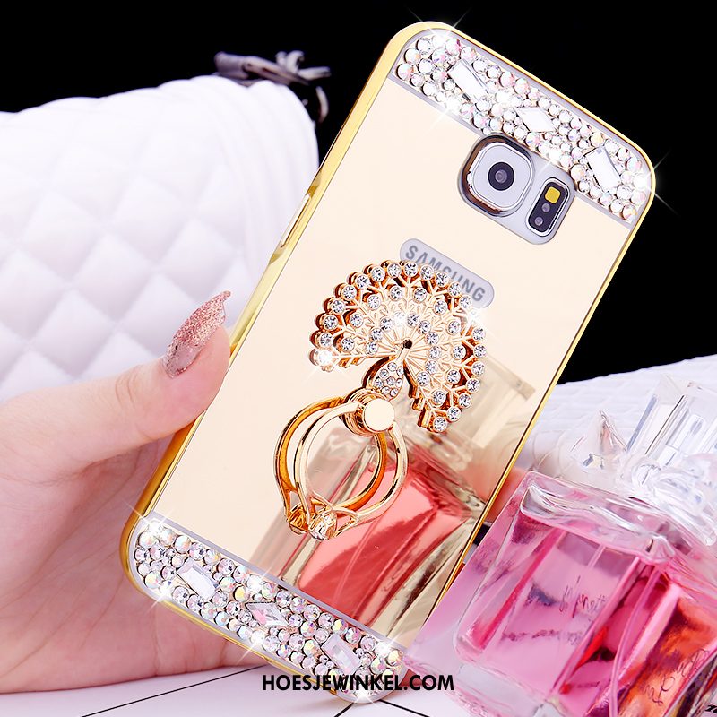 Samsung Galaxy S6 Hoesje Mobiele Telefoon Bescherming Hoes, Samsung Galaxy S6 Hoesje Ster Mini Champagner Farbe