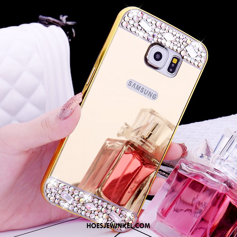 Samsung Galaxy S6 Hoesje Mobiele Telefoon Bescherming Hoes, Samsung Galaxy S6 Hoesje Ster Mini Champagner Farbe