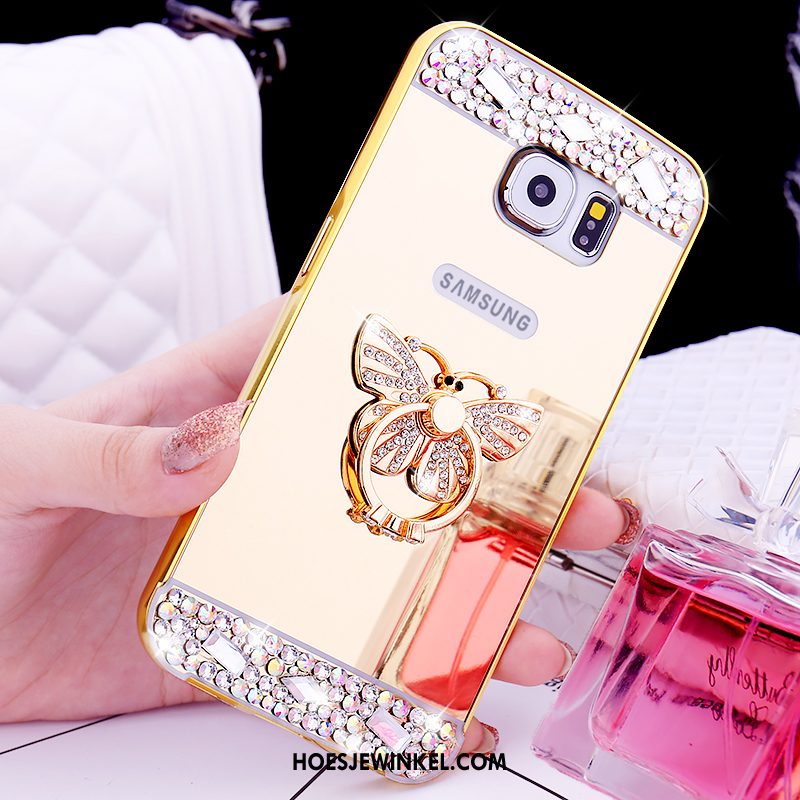 Samsung Galaxy S6 Hoesje Mobiele Telefoon Bescherming Hoes, Samsung Galaxy S6 Hoesje Ster Mini Champagner Farbe