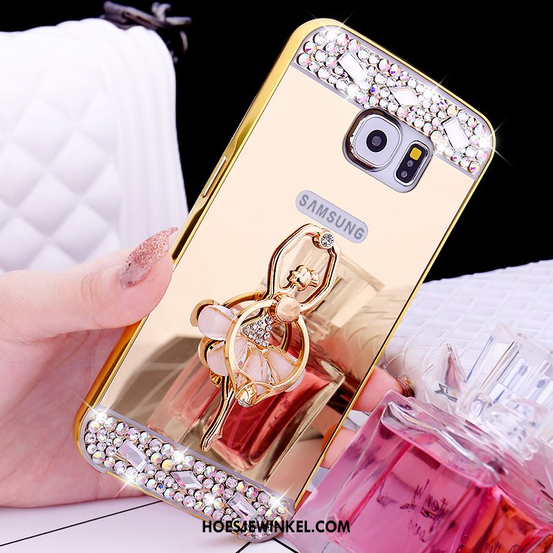 Samsung Galaxy S6 Hoesje Mobiele Telefoon Bescherming Hoes, Samsung Galaxy S6 Hoesje Ster Mini Champagner Farbe